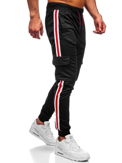 Men's Cargo Joggers Black Bolf YLB88018