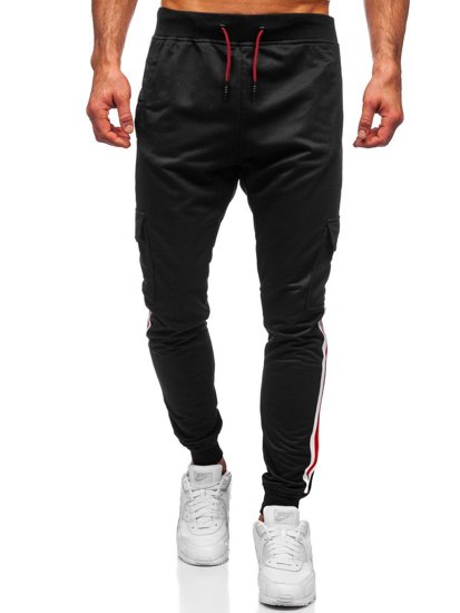 Men's Cargo Joggers Black Bolf YLB88018