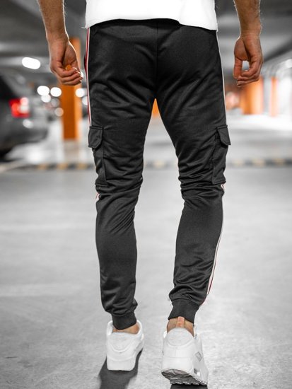 Men's Cargo Joggers Black Bolf YLB88018A