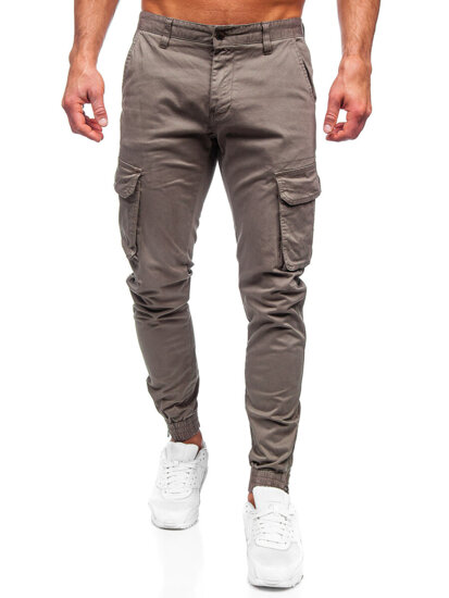 Men's Cargo Joggers Brown Bolf 77322