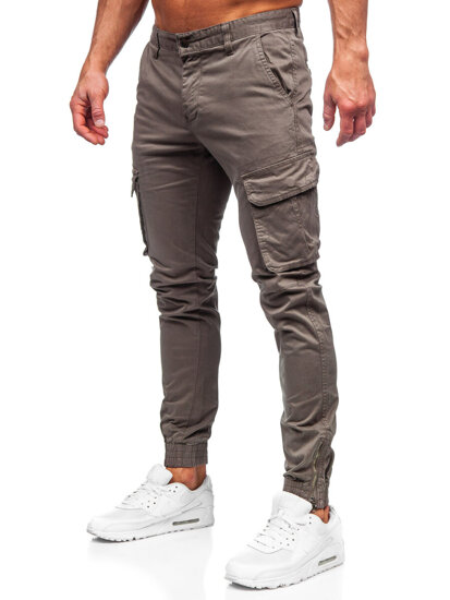 Men's Cargo Joggers Brown Bolf 77322