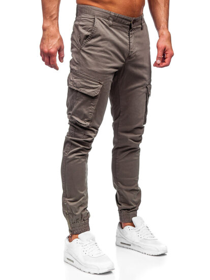 Men's Cargo Joggers Brown Bolf 77322