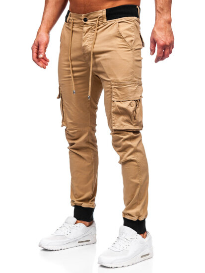 Men's Cargo Joggers Camel Bolf MP0208K