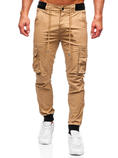 Men's Cargo Joggers Camel Bolf MP0208K