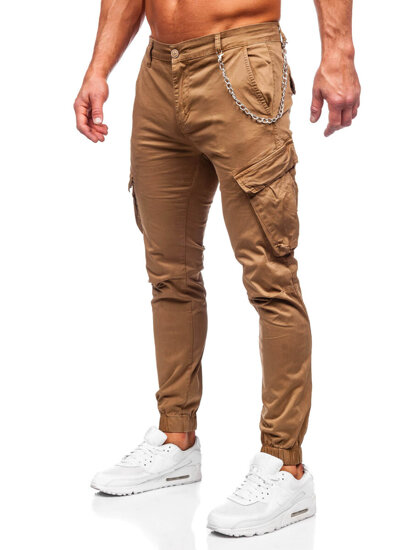 Men's Cargo Joggers Camel Bolf SK850