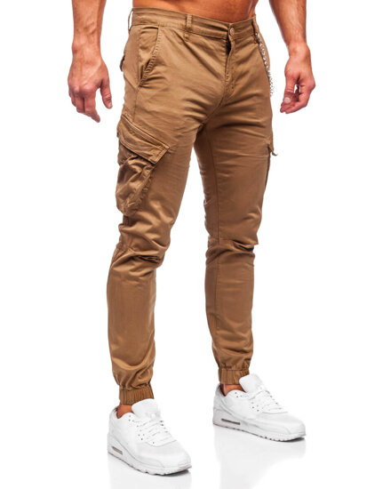 Men's Cargo Joggers Camel Bolf SK850