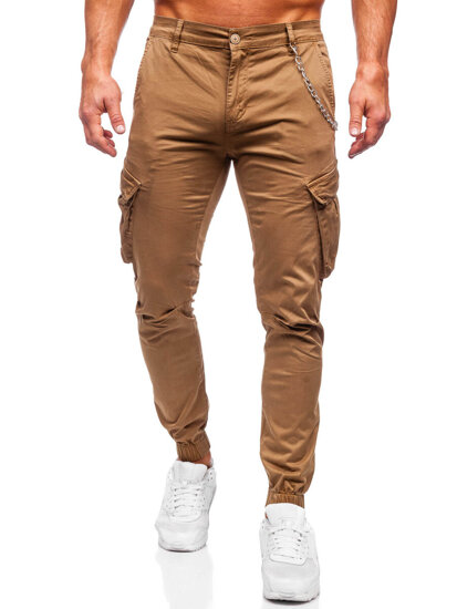 Men's Cargo Joggers Camel Bolf SK850