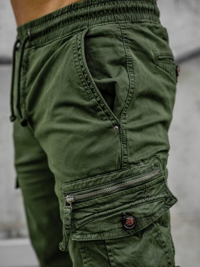 Men's Cargo Joggers Green Bolf CT6702