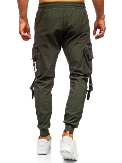 Men’s Cargo Joggers Green Bolf K13