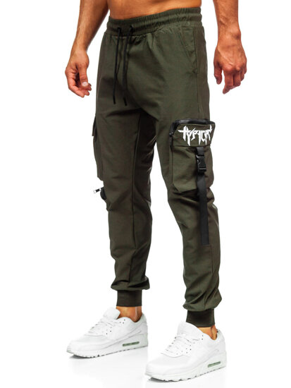 Men’s Cargo Joggers Green Bolf K15