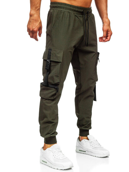 Men’s Cargo Joggers Green Bolf K15