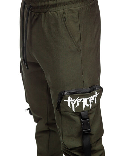 Men’s Cargo Joggers Green Bolf K15