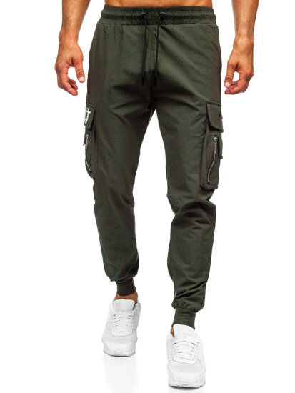 Men’s Cargo Joggers Green Bolf K16