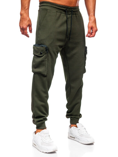 Men's Cargo Joggers Green Bolf K17