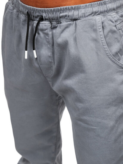 Men's Cargo Joggers Grey Bolf 001