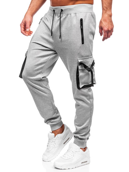 Men's Cargo Joggers Grey Bolf 8K1116