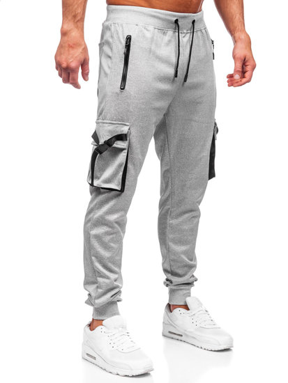 Men's Cargo Joggers Grey Bolf 8K1116