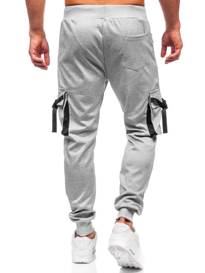 Men's Cargo Joggers Grey Bolf 8K1116