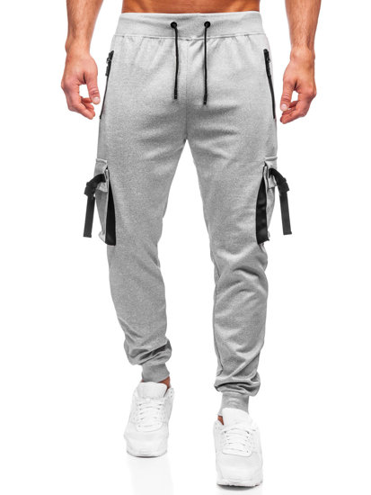 Men's Cargo Joggers Grey Bolf 8K1116