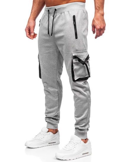 Men's Cargo Joggers Grey Bolf 8K1116