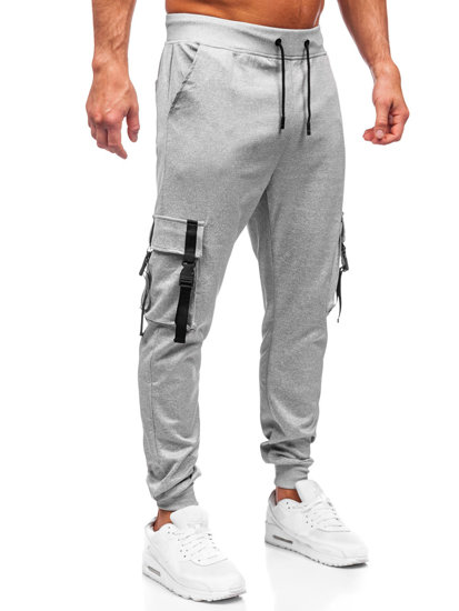 Men's Cargo Joggers Grey Bolf 8K1117