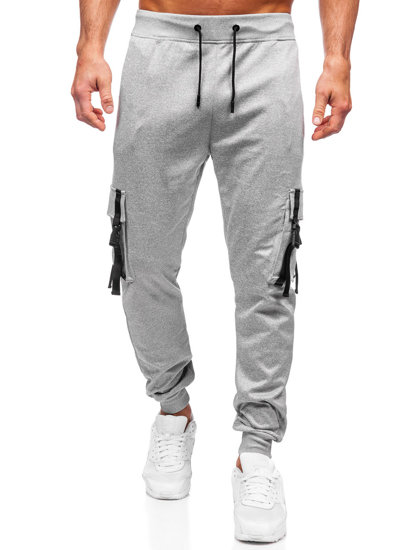 Men's Cargo Joggers Grey Bolf 8K1117