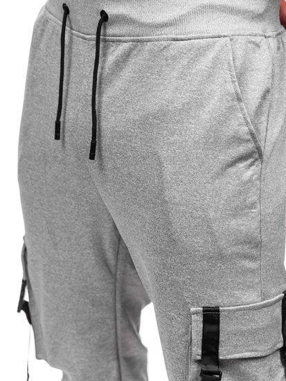 Men's Cargo Joggers Grey Bolf 8K1117