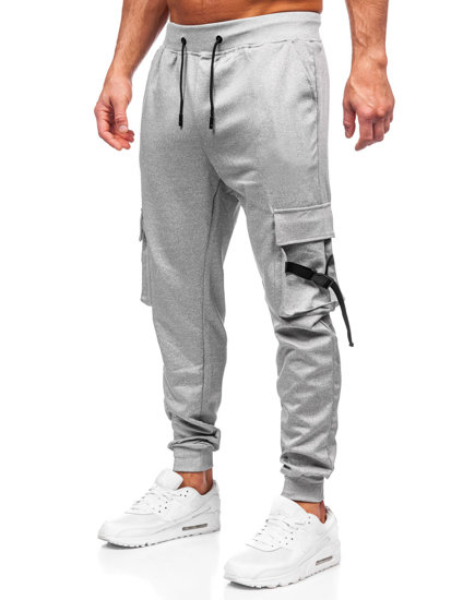 Men's Cargo Joggers Grey Bolf 8K1118