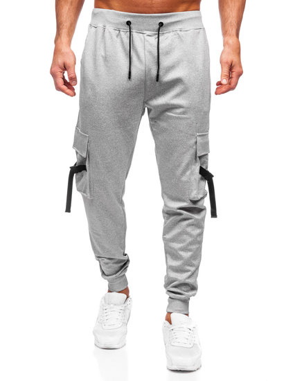 Men's Cargo Joggers Grey Bolf 8K1118