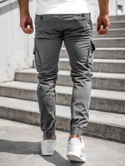 Men's Cargo Joggers Grey Bolf CT6706S0