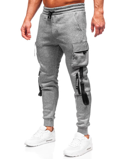 Men's Cargo Joggers Grey Bolf HSS020