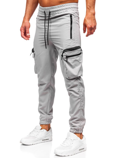 Men’s Cargo Joggers Grey Bolf HSS296