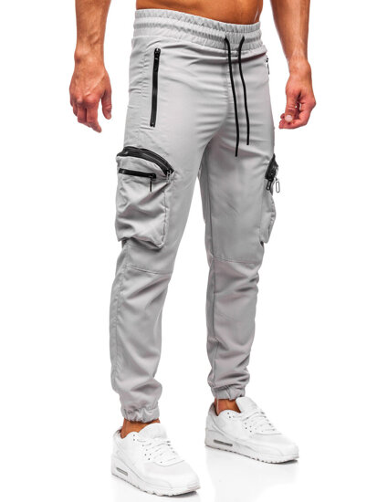 Men’s Cargo Joggers Grey Bolf HSS296