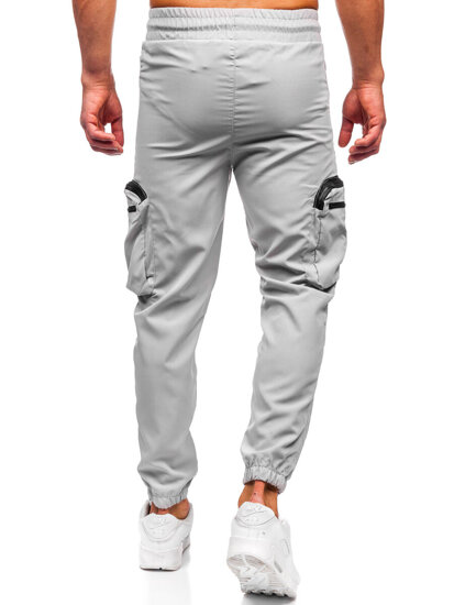 Men’s Cargo Joggers Grey Bolf HSS296