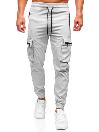 Men’s Cargo Joggers Grey Bolf HSS300