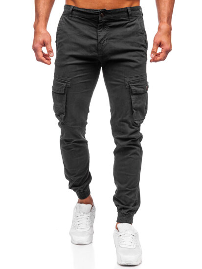 Men's Cargo Joggers Grey Bolf JM5502