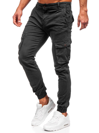 Men's Cargo Joggers Grey Bolf JM5502