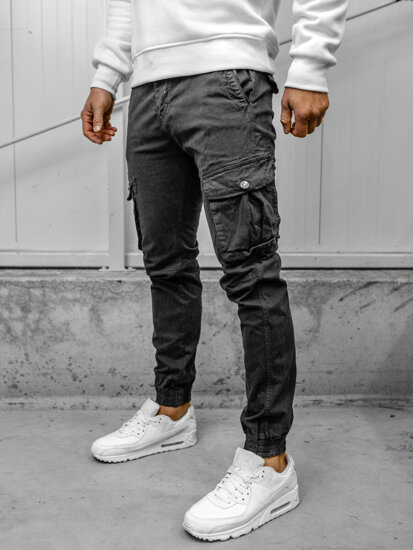 Men's Cargo Joggers Grey Bolf JM5502A