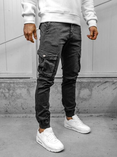 Men's Cargo Joggers Grey Bolf JM5502A