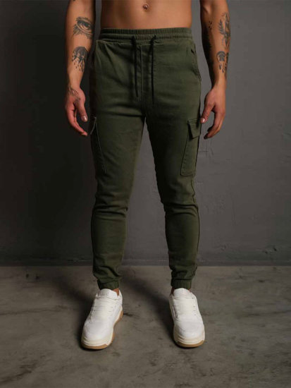 Men's Cargo Joggers Khaki Bolf 384