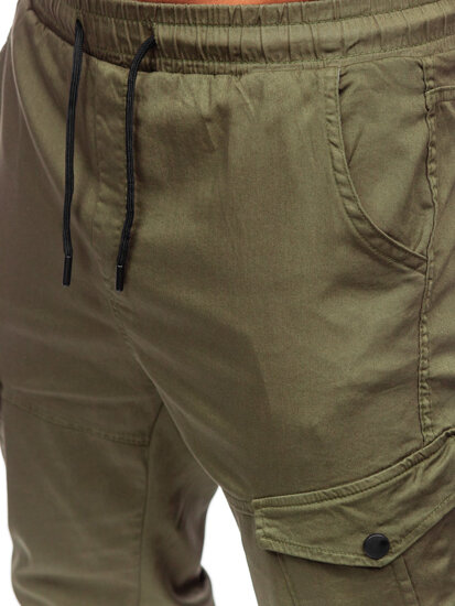 Men's Cargo Joggers Khaki Bolf 384