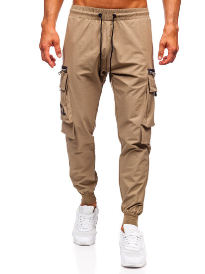 Men’s Cargo Joggers Khaki Bolf K12