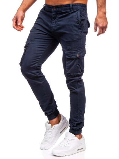 Men's Cargo Joggers Navy Blue Bolf JM5502