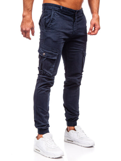 Men's Cargo Joggers Navy Blue Bolf JM5502