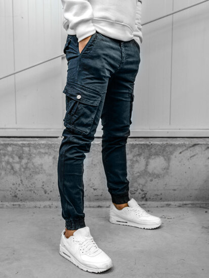 Men's Cargo Joggers Navy Blue Bolf JM5502A