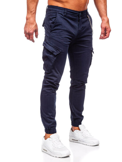 Men's Cargo Joggers Navy Blue Bolf SK850