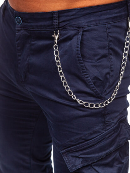 Men's Cargo Joggers Navy Blue Bolf SK850