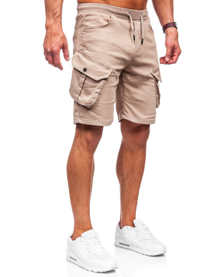 Men's Cargo Shorts Beige Bolf 384k