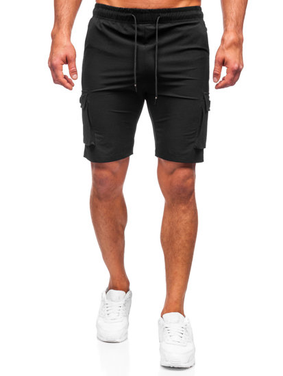 Men's Cargo Shorts Black Bolf DC469