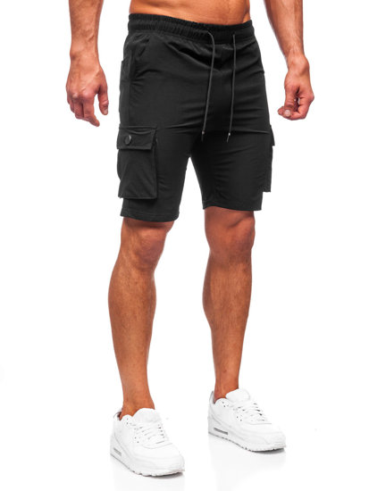 Men's Cargo Shorts Black Bolf DC469